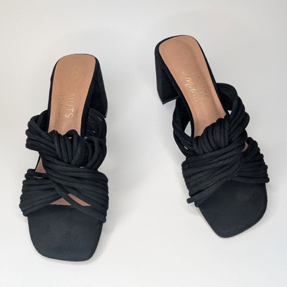 Coconuts by Matisse Womens Roman Block Casual Sandals Casual Mid Heel 2-3